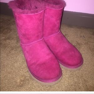 PINK BAILEY BOW UGGS